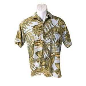 Caribbean Joe Shirt Palm tree HAWAIIAN Aloha Mens